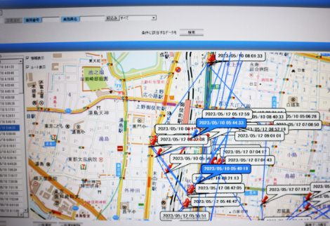 GPSデータから追跡MAPを作成